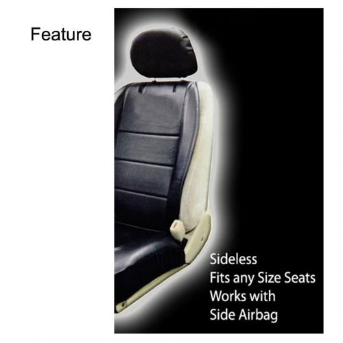  Plasticolor New Pair of Ford Mustang Logo Universal Sideless Seat Cover w HeadRest and Air Freshener