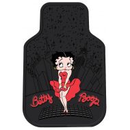 Plasticolor 001422R01 Universal-Fit Molded Betty Boop Skyline Front Floor Mat - Set of 2