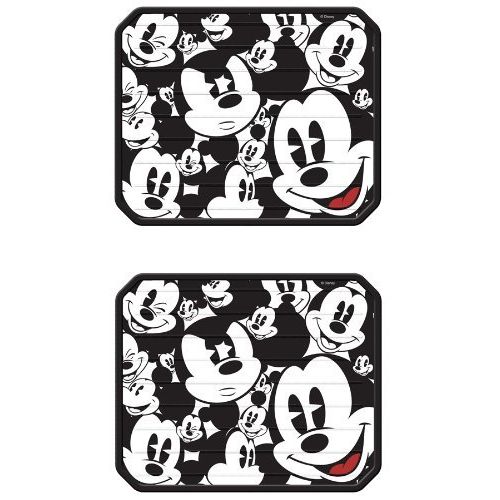  Plasticolor Mickey Mouse Classic Expressions Faces Rear Seat Utility PlastiClear Floor Mats - PAIR