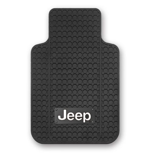  Plasticolor Jeep Anti-Skid Nib Backing Floor Mats - Set of 2