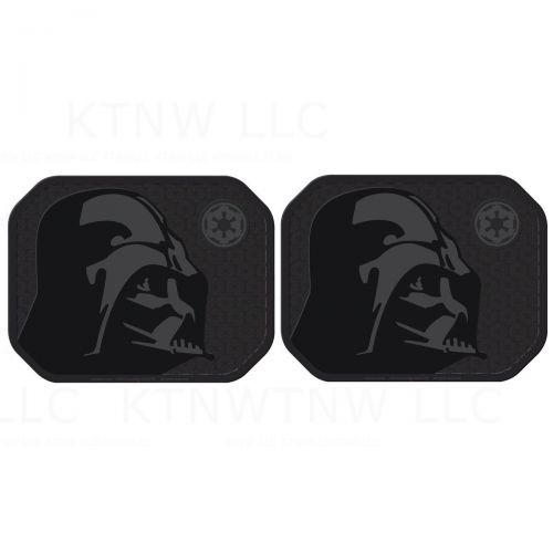  Plasticolor Two Officially Licensed Universal Fit Rear Rubber Automotive Utility Floor Mats - Darth Vader