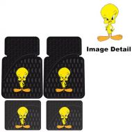 Plasticolor Tweety Bird w/ Attitude Car Truck SUV Front & Rear Seat Rubber Floor Mats - 4PC