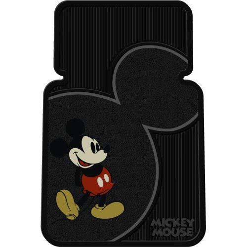  Plasticolor Vintage Mickey Mouse Universal-Fit Molded Front Floor Mats - Set of 2