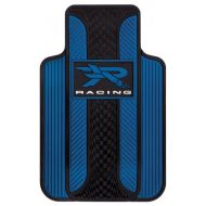 Plasticolor Blue R Racing Universal-Fit Molded Front Floor Mats - Set of 2