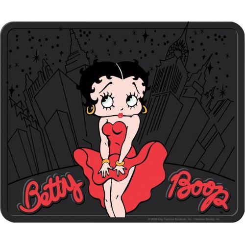  Plasticolor 4PC Front & Rear Rubber Floor Mats Set - Betty Boop - NY New York City Sky Line