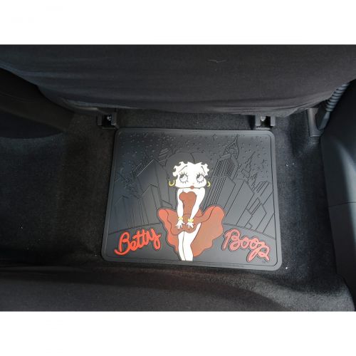  Plasticolor 4PC Front & Rear Rubber Floor Mats Set - Betty Boop - NY New York City Sky Line