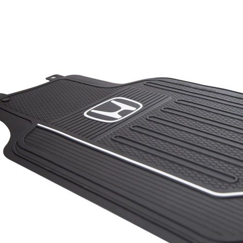  Plasticolor Honda Elite Logo 4 Piece Car Truck SUV Front & Rear Rubber Floor Mats Set