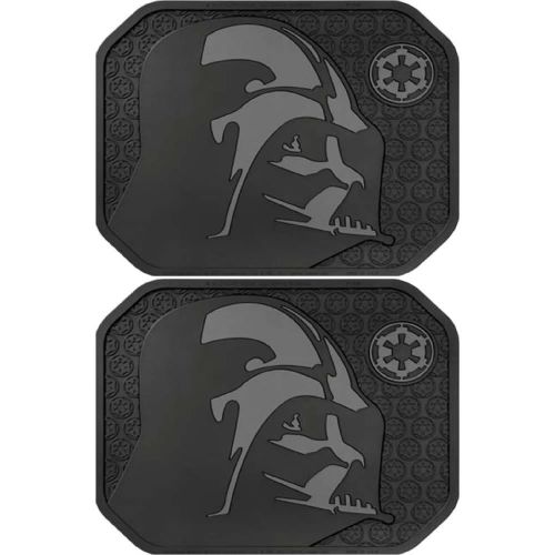  Plasticolor Star Wars Darth Vader with Galactic Empire Logo Car Truck SUV Front & Rear Seat Rubber Floor Mats - 4PC