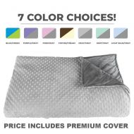 Platinum Health Premium Weighted Blanket, Perfect Size 60 X 80 and Weight (15lb) for Adults and Children. Deluxe CALMFORTER(tm) Blanket. Price Includes Cover!