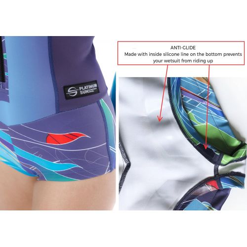  Platinum Sun 2mm Lycra Shorty Wetsuit Women