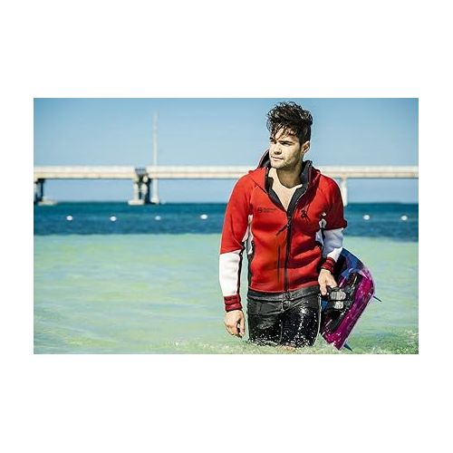  Unisex PRO Neoprene Jacket Wetsuit Hoodie - Waterproof Wind Sailing Fishing Surf Jackets for Men and Women