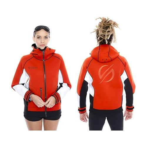  Unisex PRO Neoprene Jacket Wetsuit Hoodie - Waterproof Wind Sailing Fishing Surf Jackets for Men and Women