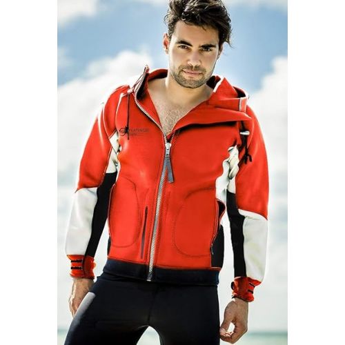  Unisex PRO Neoprene Jacket Wetsuit Hoodie - Waterproof Wind Sailing Fishing Surf Jackets for Men and Women