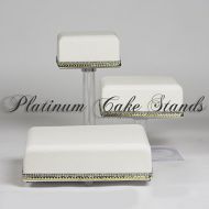 Platinumcakeware 3 TIER CASCADE WEDDING CAKE AND CUPCAKE STAND (SQ308))