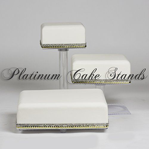  Platinumcakeware 3 TIER CASCADE WEDDING CAKE AND CUPCAKE STAND (SQ308))