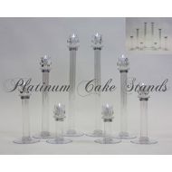 Platinumcakeware Cake Stand Candle Glass Votive Set 8 Tier (STYLE V136)