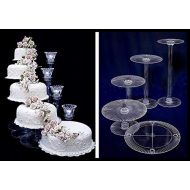 Platinumcakeware 5 Tier Cascade Wedding Cake Stand (STYLE R500)