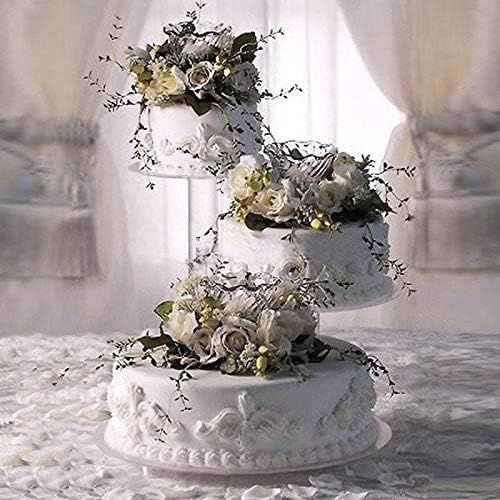  PLATINUMCAKEWARE 3 Tier Acrylic Wedding Cake Stand (Style R300)