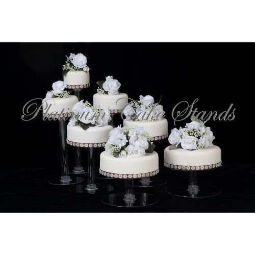  Platinumcakeware 7 Tier Clear Cascade Wedding Cake Stand (STYLE R700)