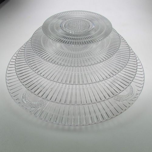  Platinumcakeware 4 Tier Clear Wedding Cupcake Cake Stand (STYLE 400-B)