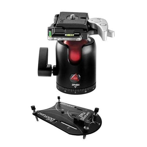  Platypod Max Plate Camera Support - with 3Pod B4 B Series Single Lever Travel Ball Head