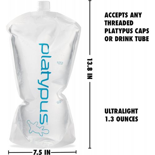  Platypus Platy 2-Liter Ultralight Collapsible Water Bottle