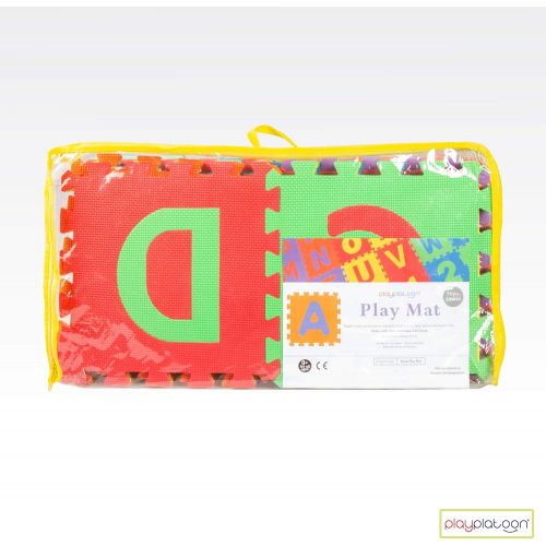  [아마존베스트]Non-Toxic 36 Piece ABC Foam Mat - Alphabet & Number Puzzle Play & Exercise Flooring Mat for Children & Toddlers