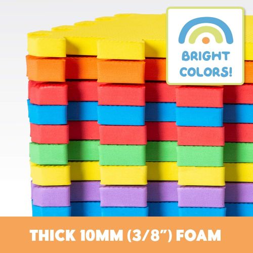  [아마존베스트]Non-Toxic 36 Piece ABC Foam Mat - Alphabet & Number Puzzle Play & Exercise Flooring Mat for Children & Toddlers