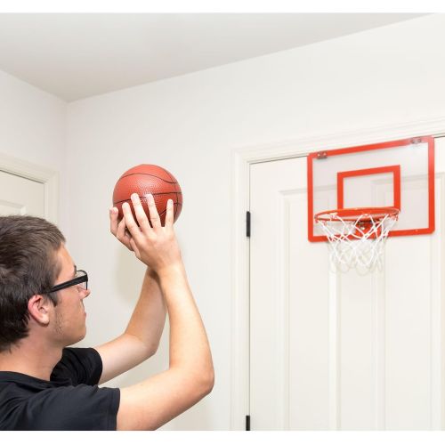  [아마존베스트]Play Platoon Mini Basketball Hoop for Door - 16 x 12 Inch Bedroom Basketball Hoop Indoors Set