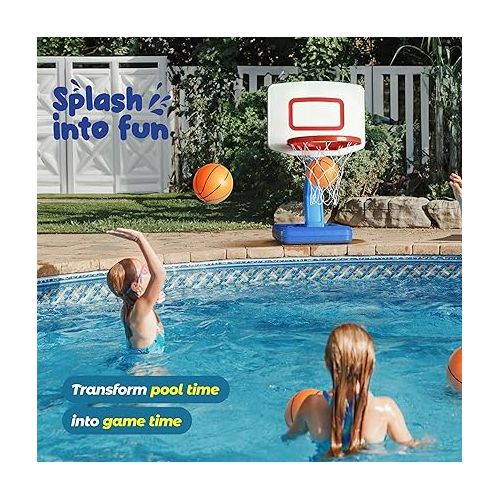  Play22 Toddler Basketball Hoop Indoor for Kids 1-3 - Height Adjustable Baby Basketball Hoop Set, 4 Balls & Pump, Boys & Girls Toddler Outdoor Toys for Ages 2-4 3-5, Outside Toys for Toddlers