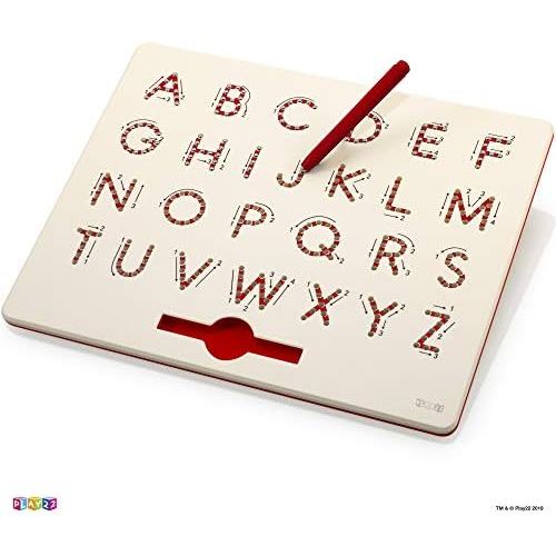  [아마존베스트]Magnetic Drawing Board - STEM Educational Learning ABC Letters Kids Drawing Board - Writing Board for Kids Erasable - Magnetic Doodle Board - Includes A Pen - Best Gift for Boys an