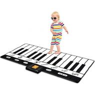 [아마존베스트]Play22 Keyboard Playmat 71 - 24 Keys Piano Play Mat - Piano Mat has Record, Playback, Demo, Play, Adjustable Vol. - Best Keyboard Piano Gift for Boys & Girls - Original