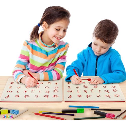  Play22 Magnetic Drawing Board - STEM Educational Learning ABC Letters Kids Drawing Board - Writing Board for Kids Erasable - Magnetic Doodle Board - Includes A Pen - Best Gift For