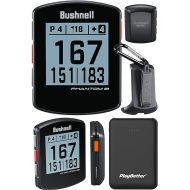 Bushnell Phantom 2 (Black) GPS Golf Handheld Power Bundle | with PlayBetter Portable Charger | Distance Rangefinder Device | Built-in Magnetic Mount, 38,000+ Courses, Accurate Distances
