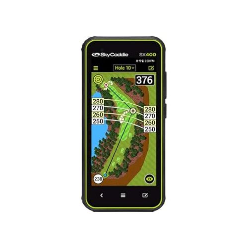  SkyCaddie SX400 Handheld Golf GPS Power Bundle | with PlayBetter Portable Charger & Protective Hard Case | Rugged, Touchscreen, 4
