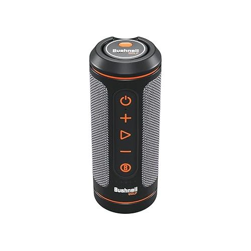  Bushnell Wingman 2 Golf GPS Speaker Gift Box Bundle - Golf Bluetooth Speaker with Integrated BITE Magnetic Mount & Battery Indicator - Perfect Golf Gift - Includes Protective Wingman Pouch, Red Bow