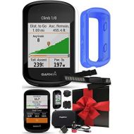 PlayBetter Garmin Edge 530 (Sensor Bundle) GPS Bike Computer Gift Box Bundle with HRM, Speed/Cadence Sensors, Silicone Case (Blue), Tempered Glass, Car/Wall Adapters & Case Cycle Maps, VO2 Ma
