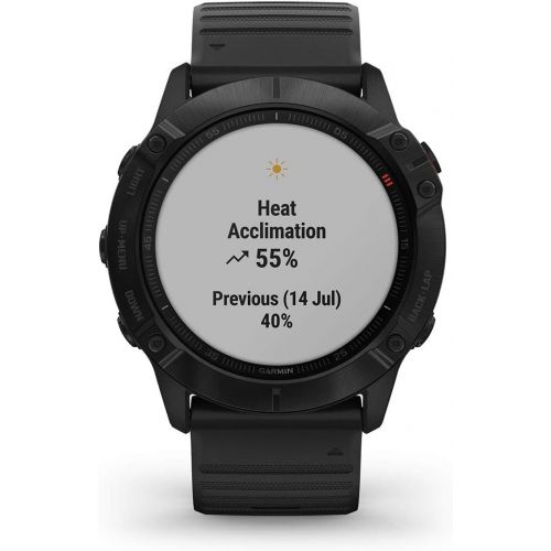  Garmin Fenix 6X Pro (Black/Black Band) Power Bundle with PlayBetter Portable Charger, HD Screen Protectors & Protective Hard Case Multisport GPS Smartwatch PacePro, Music 010-02157