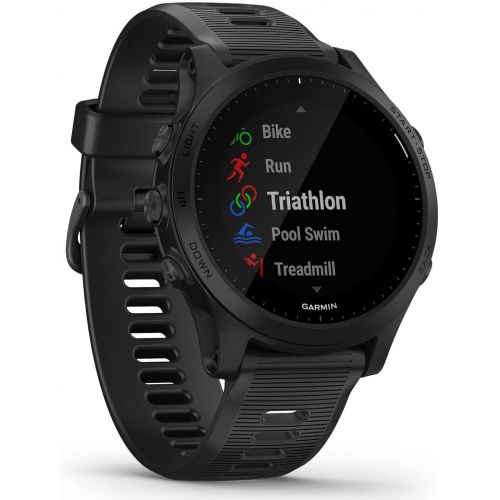  Garmin Forerunner 945 (Black) Premium Running Watch Gift Box Bundle with PlayBetter Portable Charger, Tempered Glass Pack, Adapters & Case - Triathlon GPS Smartwatch with Music, He