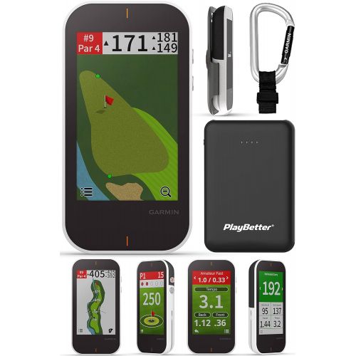 [아마존베스트]Garmin Approach G80 Premium Golf GPS with Launch Monitor Radar Bundle | +PlayBetter Portable Charger, Cart/Trolley Mount & Carabiner Clip | 41,000 Courses, Virtual Courses, PinPoin