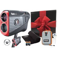 [아마존베스트]Bushnell Tour V5 Shift (Slope) Golf Laser Rangefinder Patriot Pack Gift Box Bundle | 2020 | +Bushnell/PlayBetter Pitchfix, Case, Microfiber Towel, Two Batteries | Gift Box, Red Bow
