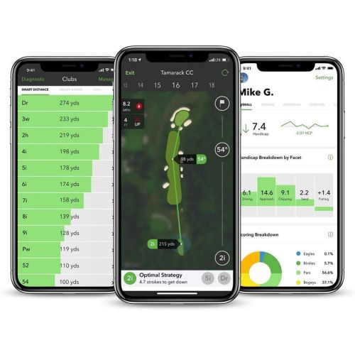  Arccos Caddie Smart Sensors (3rd Generation) + Arccos Caddie Link Power Bundle with PlayBetter Portable Charger - Set of 14 Golf Shot Tracker System - On-Course Swing Analyzer for