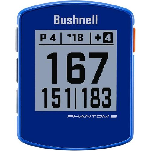  Bushnell Phantom 2 (Royal Blue) GPS Golf Handheld Power Bundle with PlayBetter Portable Charger Distance Rangefinder Device Built-in Magnetic Mount, 38,000+ Courses, Accurate Dista