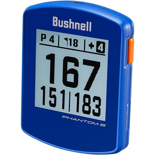  Bushnell Phantom 2 (Royal Blue) GPS Golf Handheld Power Bundle with PlayBetter Portable Charger Distance Rangefinder Device Built-in Magnetic Mount, 38,000+ Courses, Accurate Dista