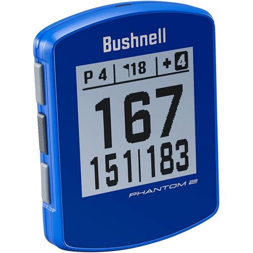  Bushnell Phantom 2 (Royal Blue) GPS Golf Handheld Power Bundle with PlayBetter Portable Charger Distance Rangefinder Device Built-in Magnetic Mount, 38,000+ Courses, Accurate Dista