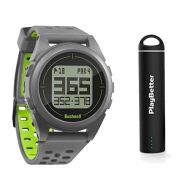 Bushnell iON 2 Golf GPS Watch Bundle | with PlayBetter Portable USB Charger | Simple, Intuitive Golf GPS Watch | 36,000+ Worldwide Courses | 2018 Version (SilverYellow)