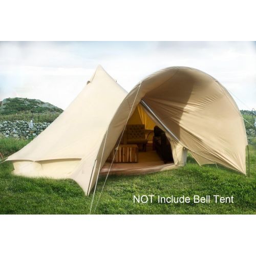  PlayDo 4-Season Waterproof Cotton Canvas Bell Tent Wall Yurt Tent with Stove Hole for Outdoor Camping Hunting Hiking Festival Party