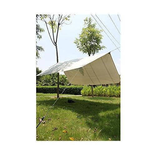  Playdo 4-Season Waterproof Cotton Canvas Bell Tent Wall Yurt Tent with Stove Hole for Outdoor Camping Hunting Hiking Festival Party