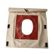 PlayDo UNISTRENGH Fire-Resistant Stove Jack Hole Accessory with Flap Covered for 4 Seasons Cotton Canvas Camping Bell Tent
