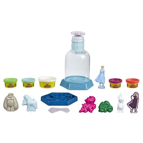  Play-Doh Disney Frozen Enchanted Ice Palace Set with Elsa & 4 Cans of Dough